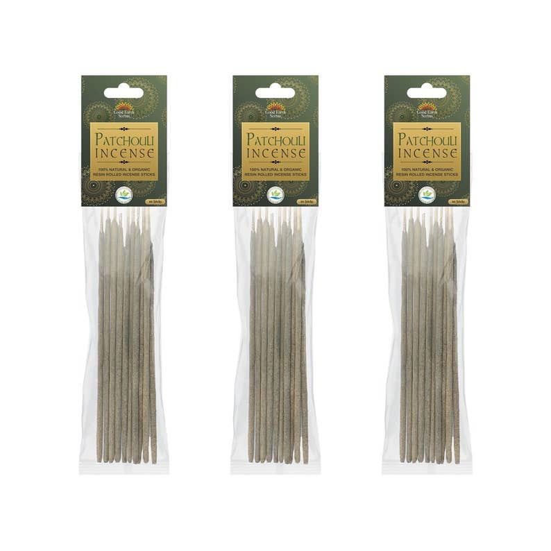 Patchouli Artisan Resin Rolled Incense Sticks (10)