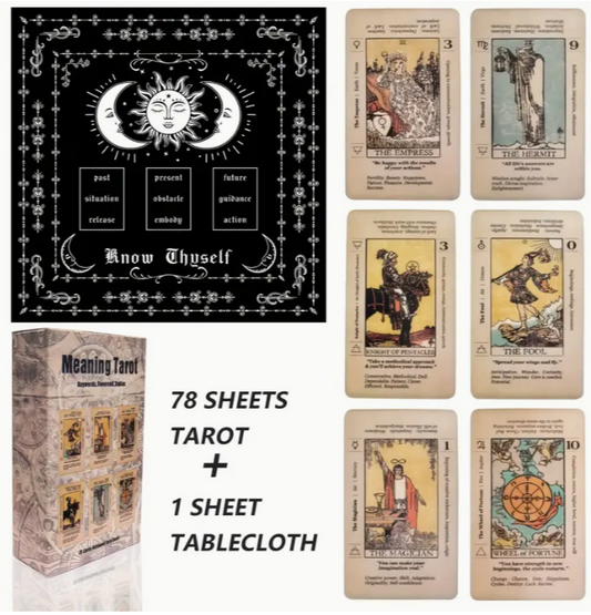 Tarot Deck with Reading Cloth – 78 Cards