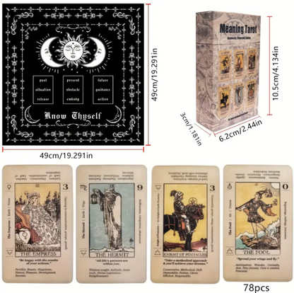 Tarot Deck with Reading Cloth – 78 Cards