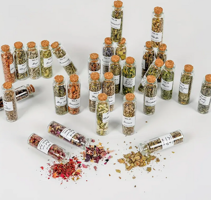 Witchcraft Herbs Kit – 30 Jars with Magical Book Box