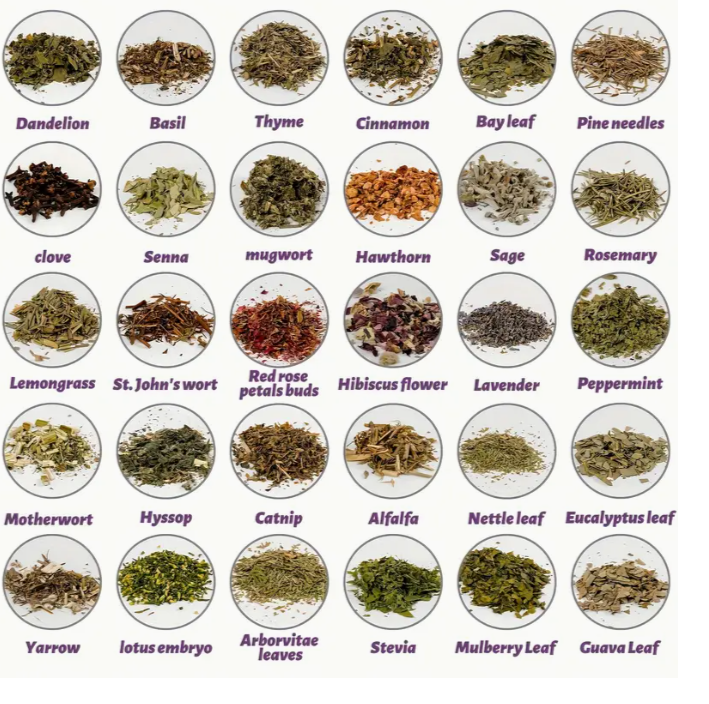 Witchcraft Herbs Kit – 30 Jars with Magical Book Box