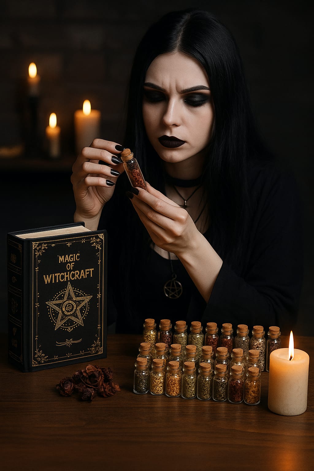 Witchcraft Herbs Kit – 30 Jars with Magical Book Box